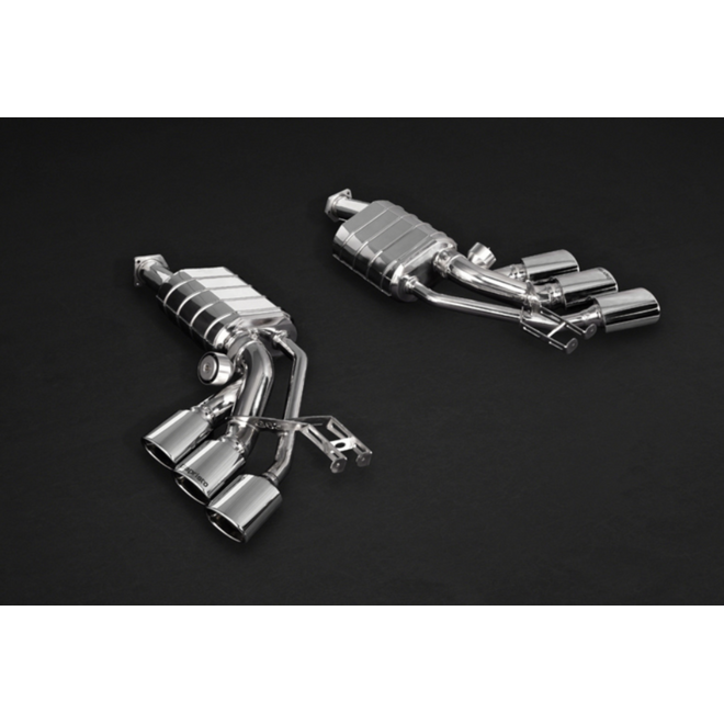 Mercedes G63 / G500 W463 Capristo Sistema de escape deportivo con terminales y control remoto v2