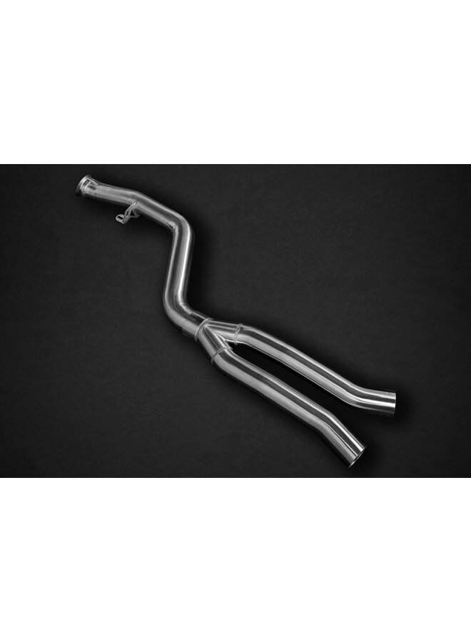 Toyota Supra Capristo OPF replacement exhaust pipes