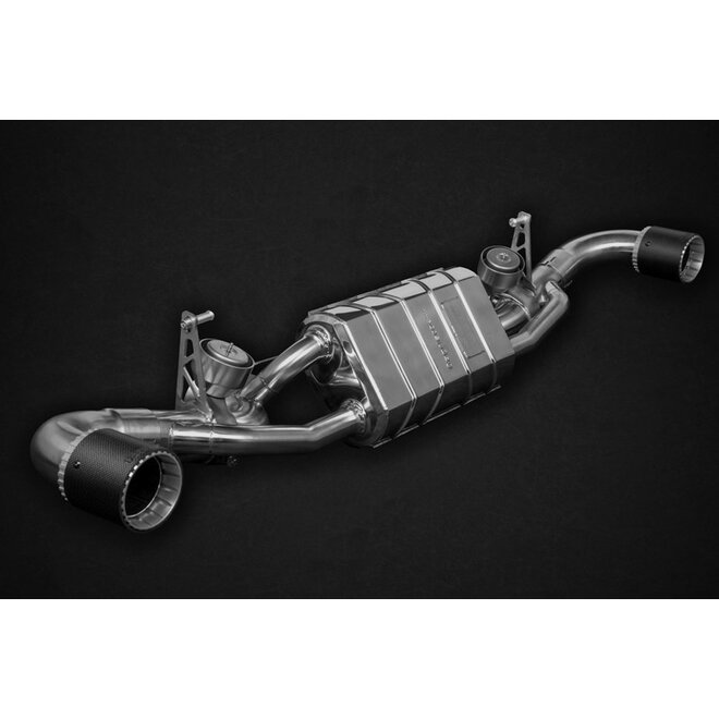 Système d'échappement Aston Martin New Vantage Capristo Sport avec valves et embouts en carbone