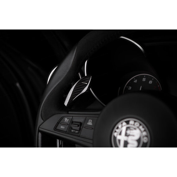 Alfa Romeo Giulia / Stelvio Kohlefaser-Lenkrad-Schaltwippen-Abdeckung