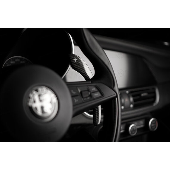 Alfa Romeo Giulia / Stelvio Kohlefaser-Lenkrad-Schaltwippen-Abdeckung