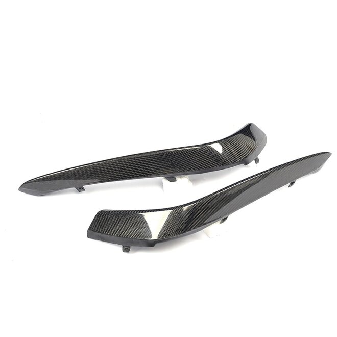 Répartiteur de pare-chocs avant en carbone Mercedes W205 C63 berline/coupé canard