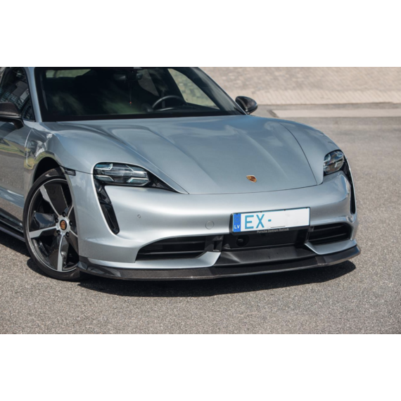 Porsche Taycan Turbo S carbon voorlip splitter