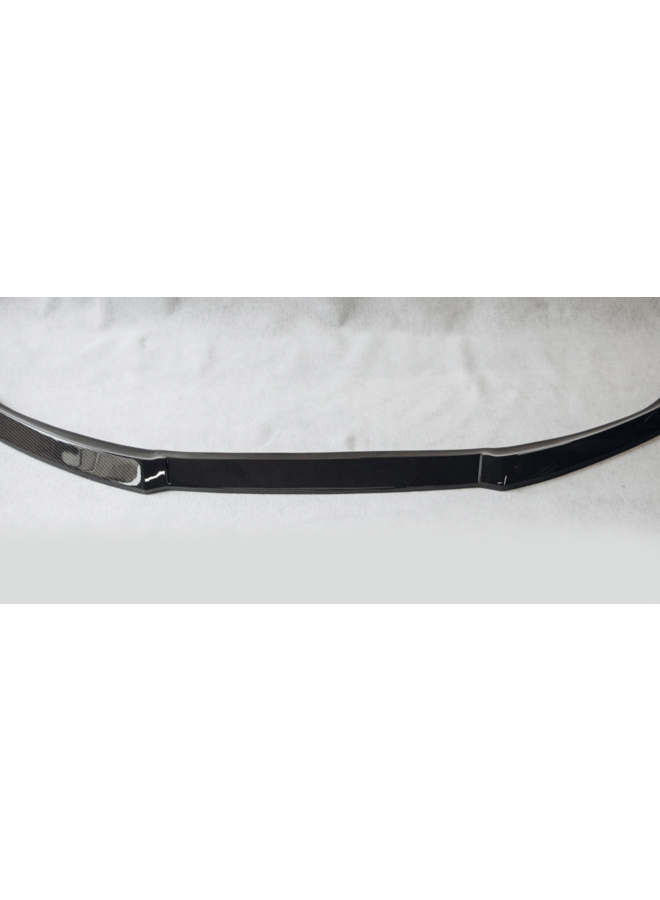 Porsche Taycan Turbo S carbon front lip splitter