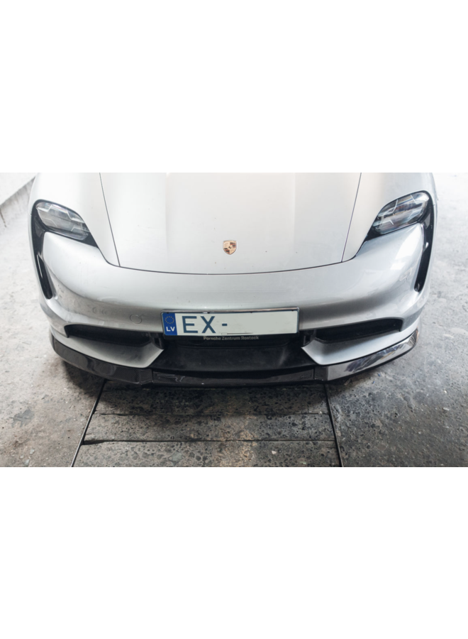 Splitter anteriore in carbonio per Porsche Taycan Turbo S