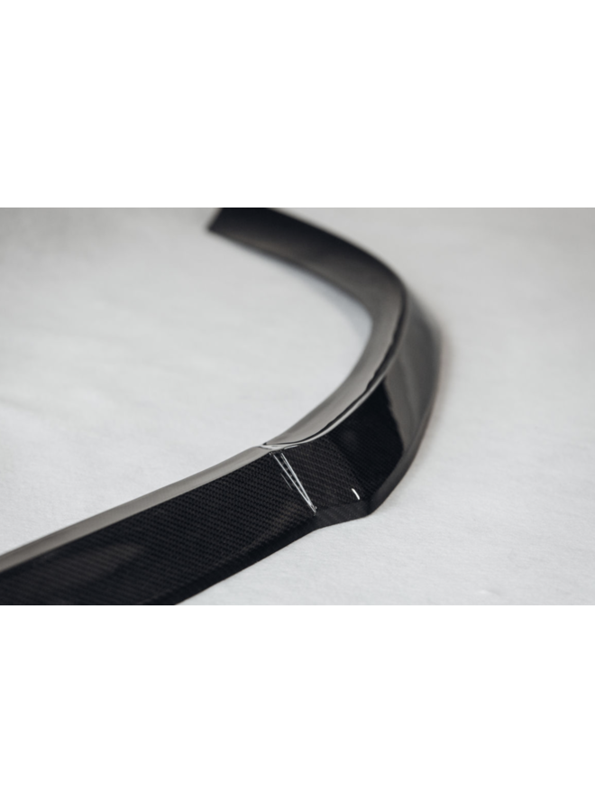 Porsche Taycan Turbo S carbon front lip splitter