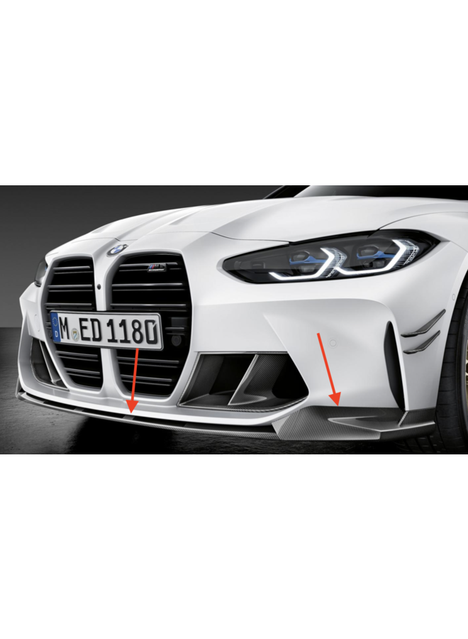 BMW G80 G81 M4 G82 G83 M4 dry-carbon front lip splitter P