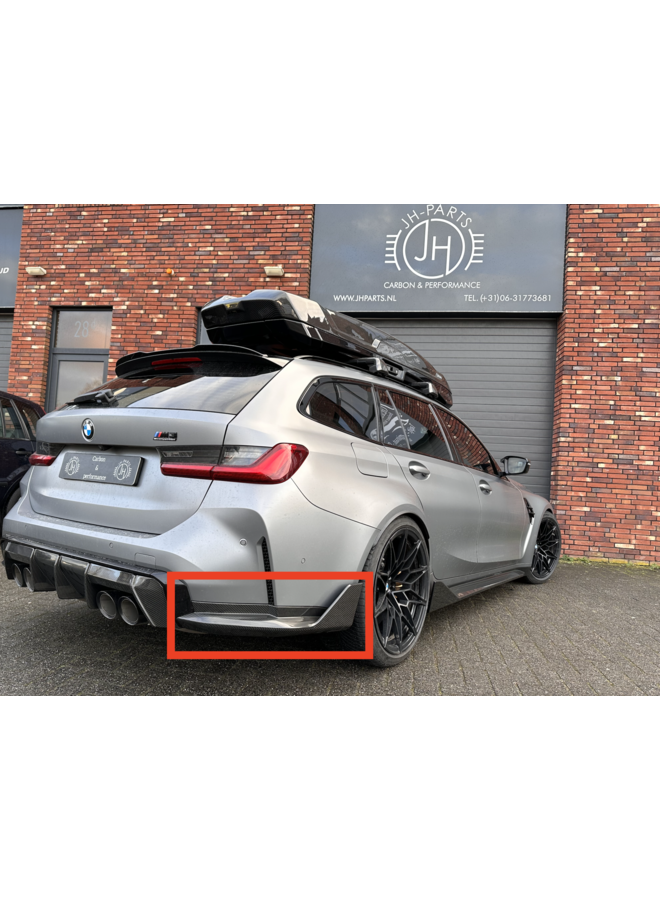 BMW G80 G81 M3 G82 G83 M4 Carbon rear bumper diffuser winglets