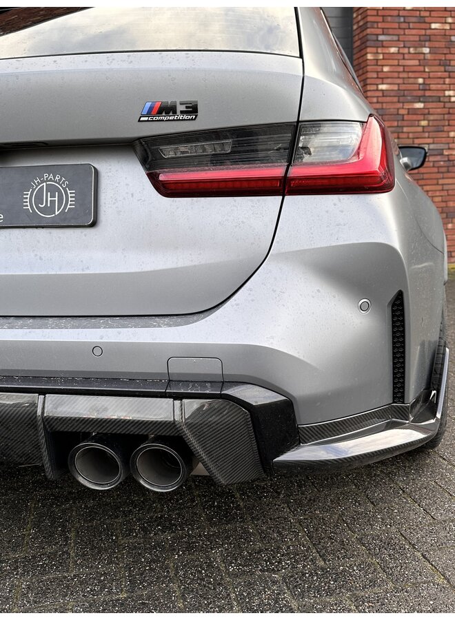 BMW G80 G81 M3 G82 G83 M4 Carbon rear bumper diffuser winglets