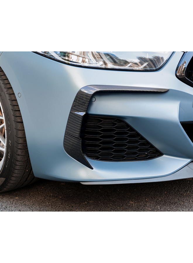 BMW Serie 8 G14 G15 G16 Canards de parachoques delantero de carbono