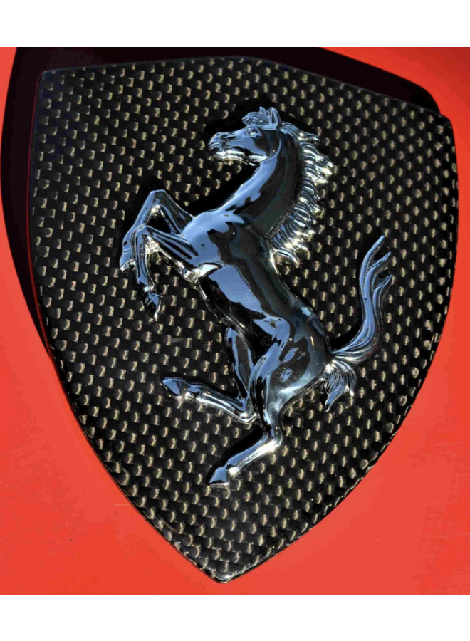 Bouclier de logo de couverture latérale en carbone Ferrari 458 488 F8 F12 812