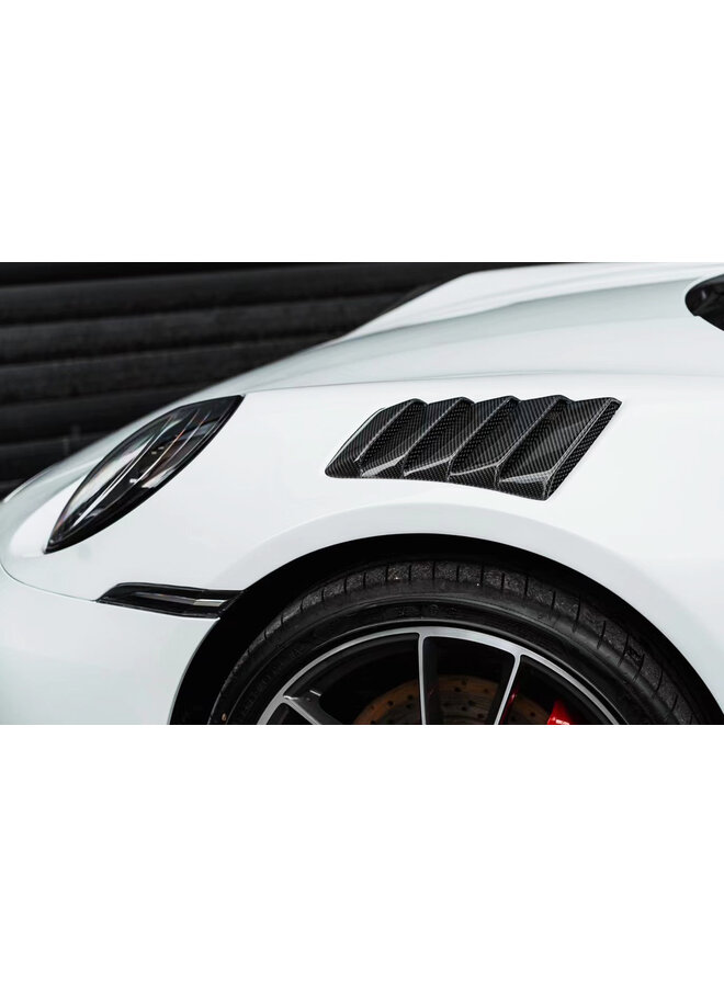 Vidros laterais com persianas de carbono Porsche 911 992 4S turbo S GT3