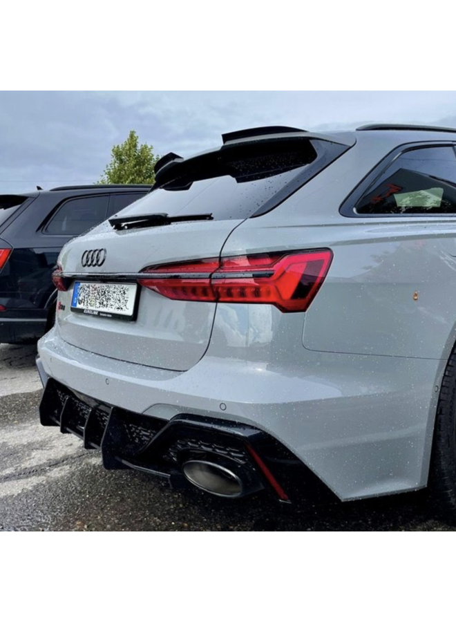 Lèvre de spoiler de toit en carbone Audi RS6 C8