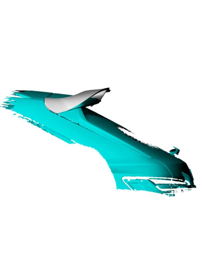 Spoiler sul tetto in carbonio Audi A6 S6 RS6 C8