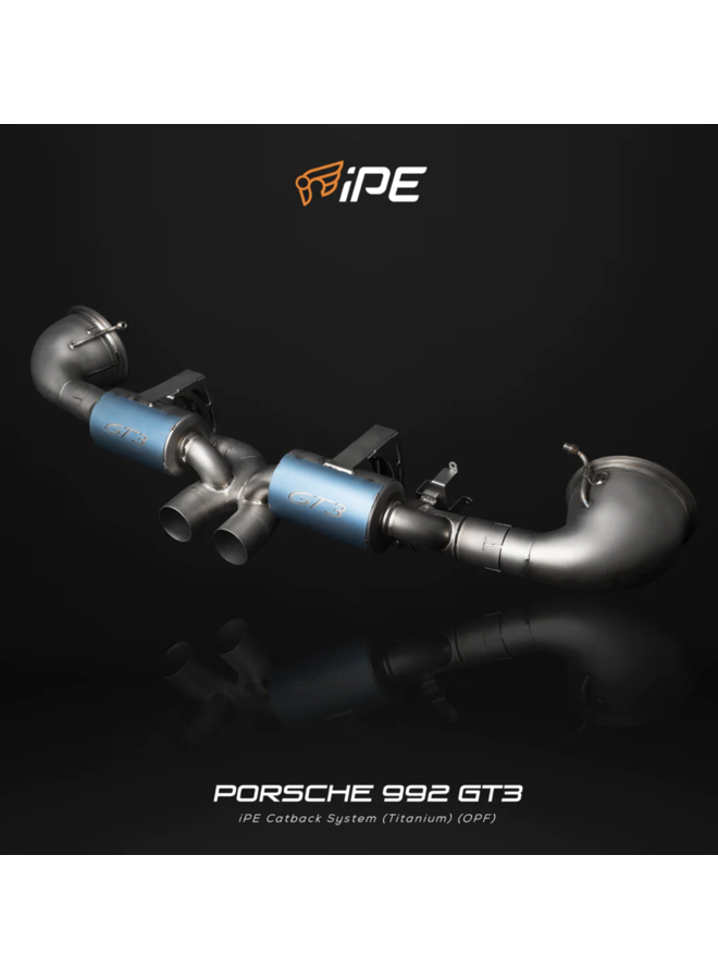 Cela concerne un échappement IPE pour Porsche 992 GT3 / Touring / GT3 RS
