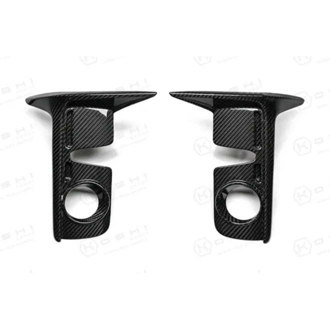 Pára-choque dianteiro com moldura do farol de neblina em carbono Toyota Yaris GR