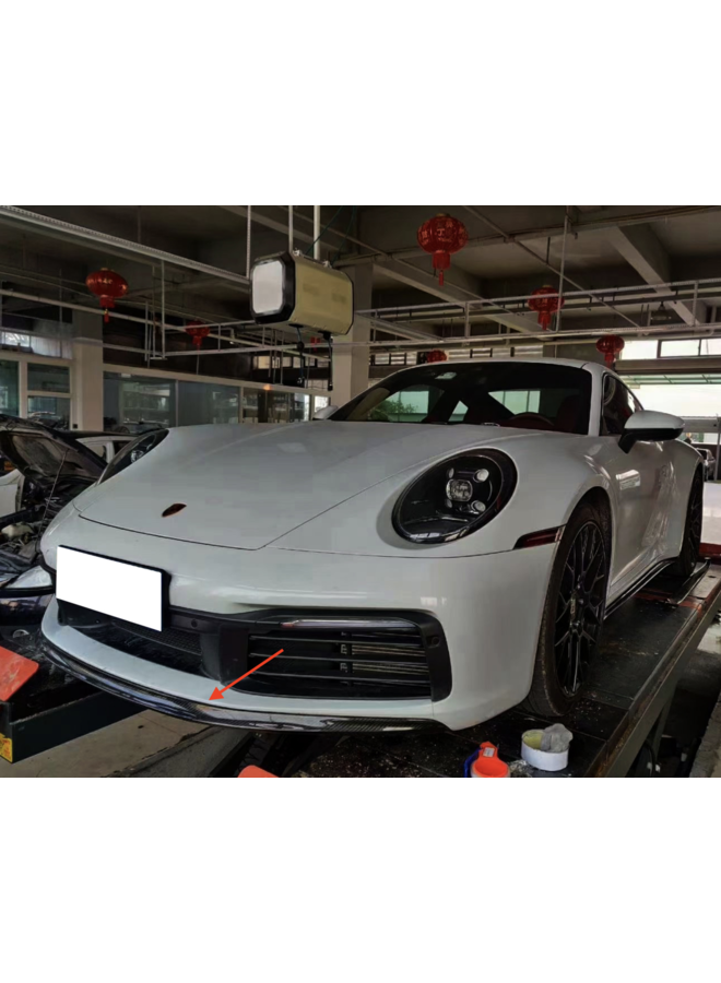 Porsche 911 992 Splitter a labbro anteriore in carbonio