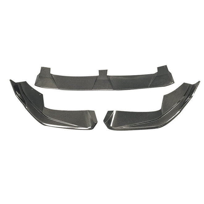 BMW F97 F98 X3M X4M Divisor de lábios dianteiro em carbono LCI