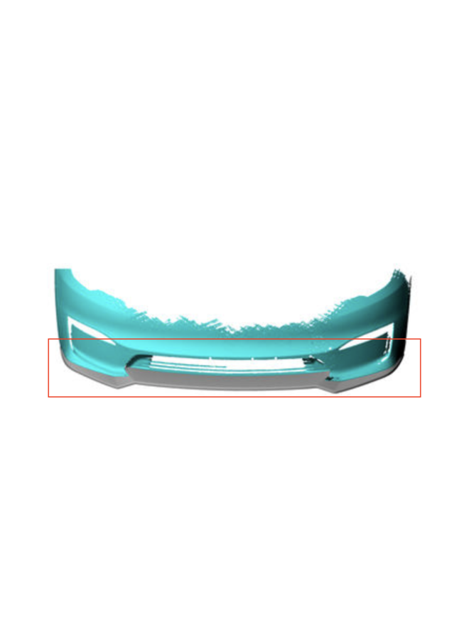 Divisor de lábio dianteiro de carbono Tesla Model S Plaid