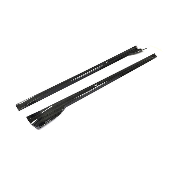 Tesla Model S Plaid carbon side skirt extensions