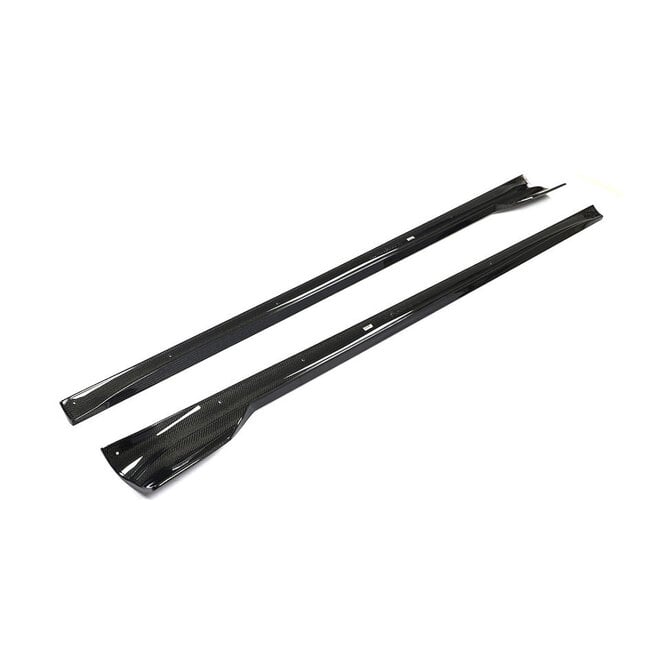 Extensiones de faldón lateral de carbono Tesla Model S Plaid