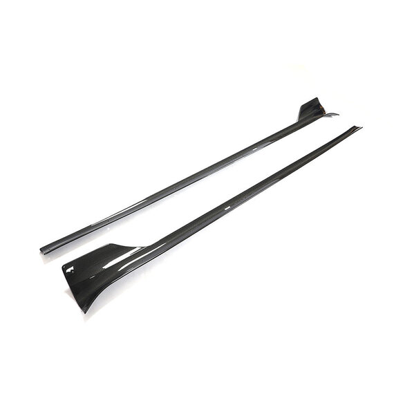 Tesla Model S Plaid carbon side skirt extensions