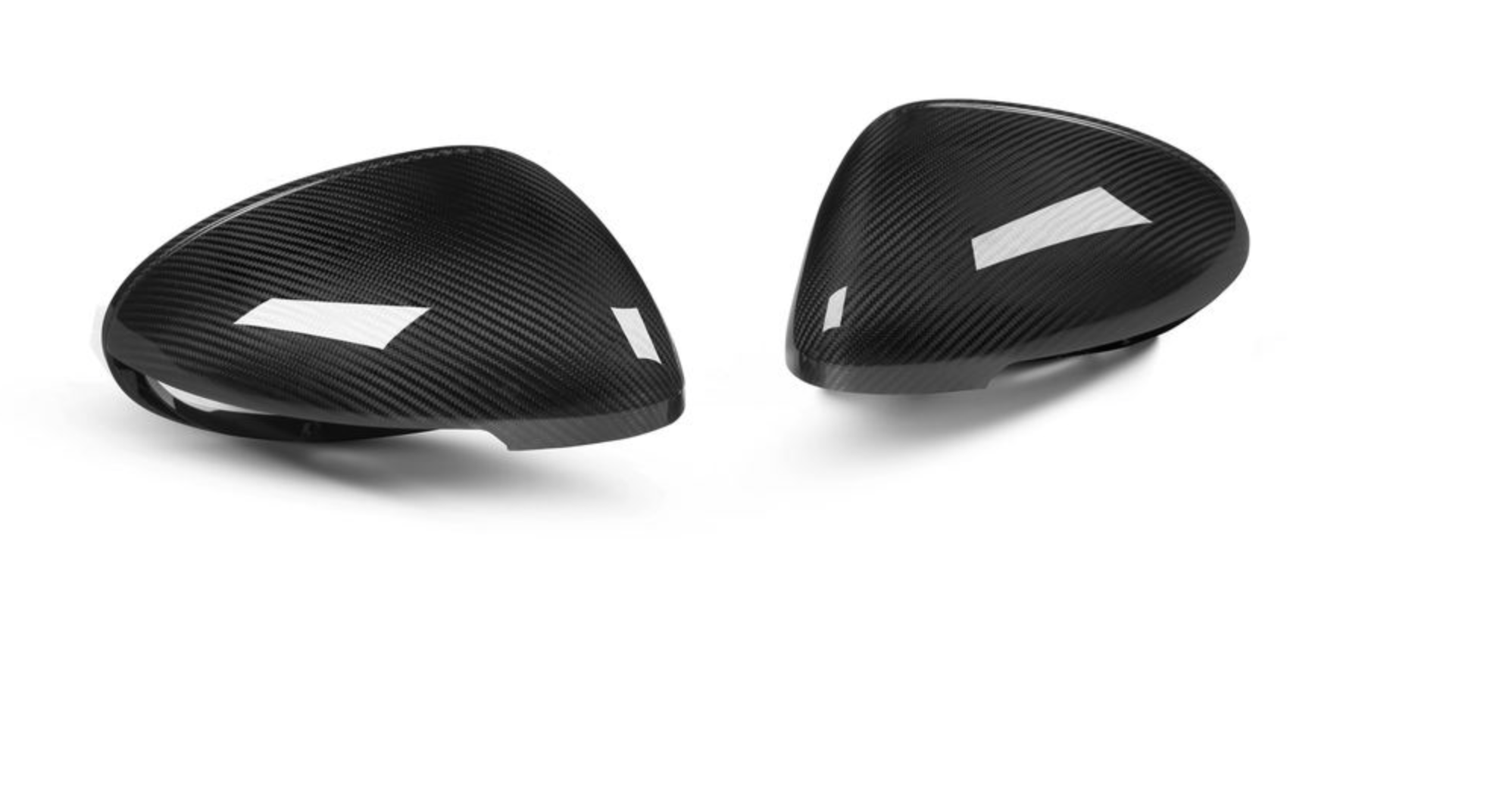 Paire Coques Rétroviseur Fibre Carbone Pour Ford Fiesta MK7 2008-2017 - ABS Noir - 26x13cm