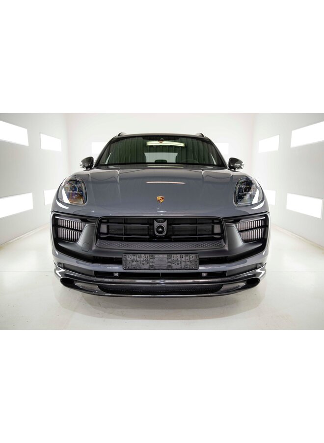 Divisor de lábios dianteiro em carbono Porsche Macan 2021+