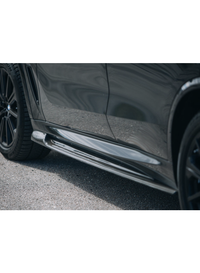 Extensions de jupe latérale en carbone BMW X6 G06