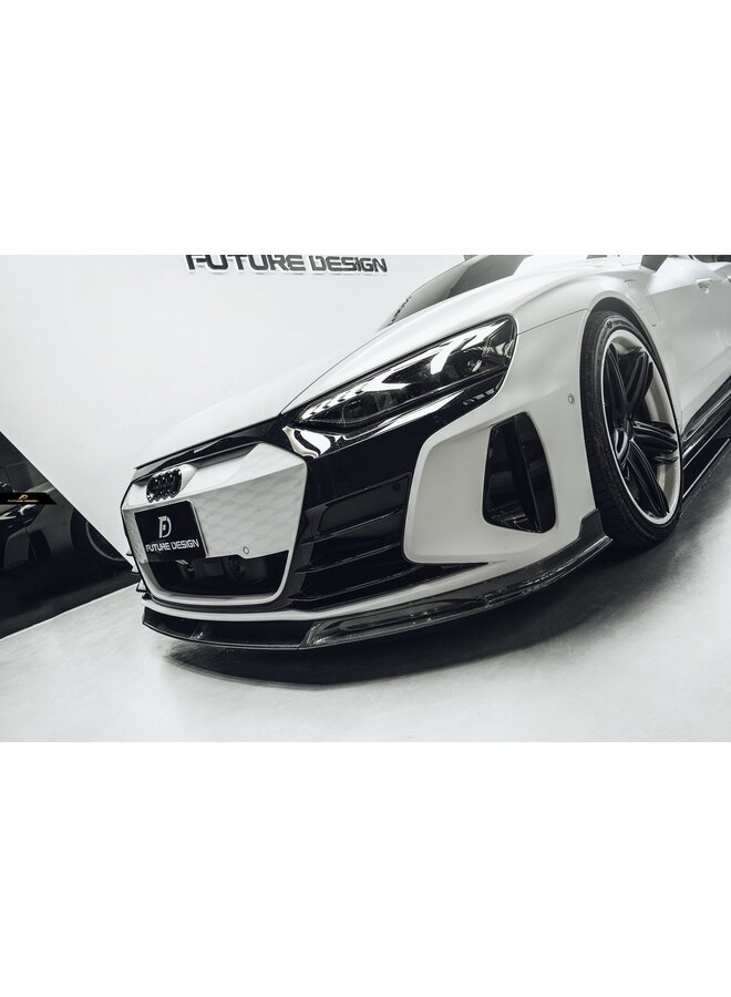 Audi E-Tron GT carbon front lip splitter