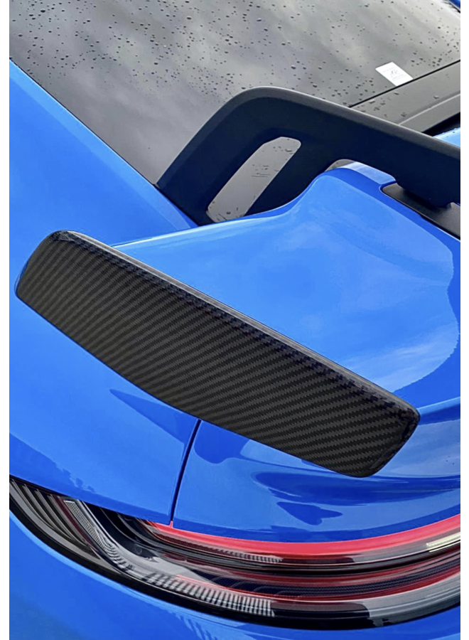 Plaques d'extrémité de spoiler en carbone Porsche 992 911 GT3