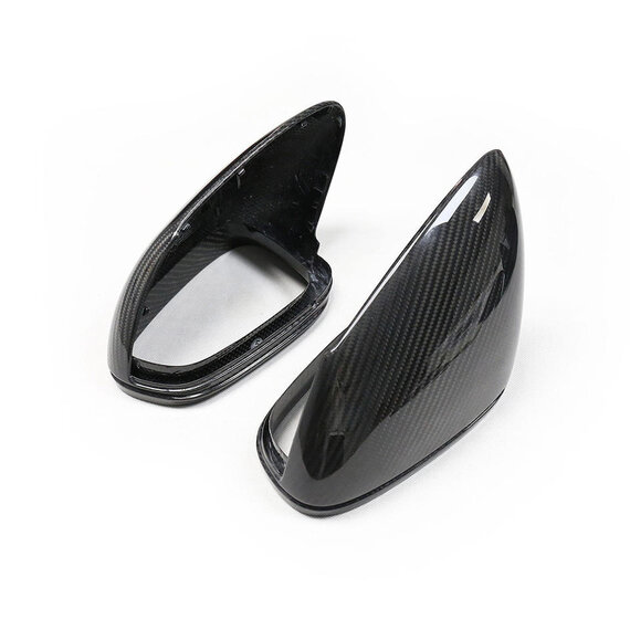 Cubiertas de espejos de carbono Porsche Taycan