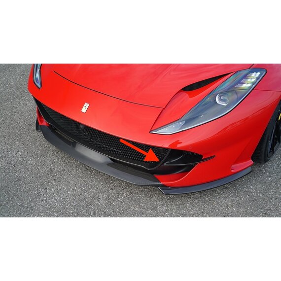 Ferrari 812 Superfast / GTS Carbon-Frontstoßstangeneinlage