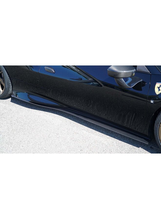 Estensioni minigonne laterali in carbonio Ferrari F8 Tributo/Spider
