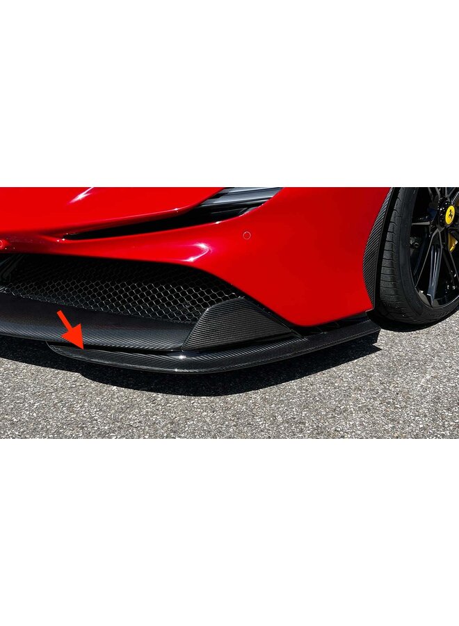 Ferrari SF90 Stradale / Spider Carbon voorbumper splitter