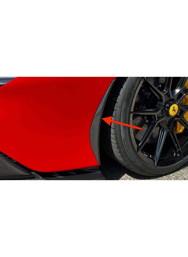 Ferrari SF90 Stradale / Spider Carbon front bumper mudguards JHParts