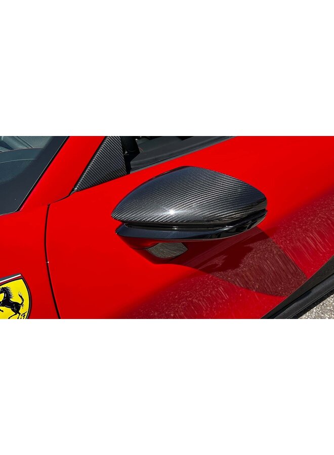 Ferrari SF90 Stradale / Spider Carbon Spiegelkappenabdeckungen