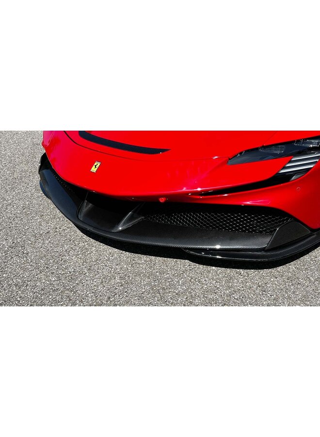 Spoiler divisor de labio delantero de carbono Ferrari SF90 Stradale / Spider