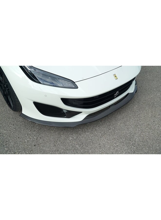 Ferrari Portofino carbon voorbumper voorlip splitter lip