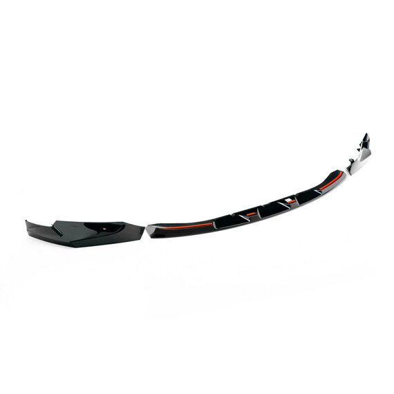 BMW G80 G81 G82 G83 M3 M4 divisor de lábio dianteiro preto brilhante P