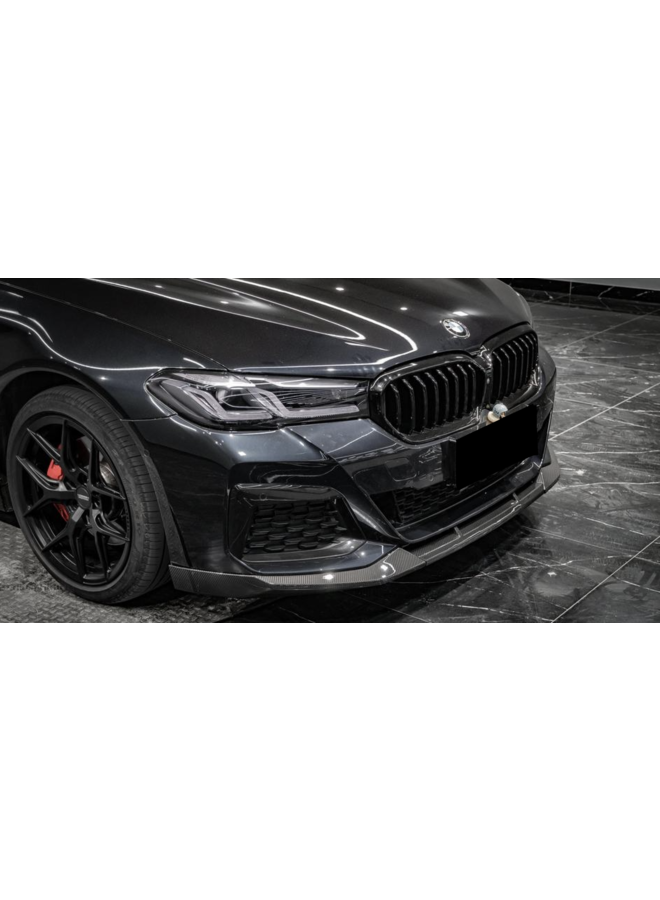Splitter per labbro anteriore in carbonio LCI BMW G30 G31 serie 5