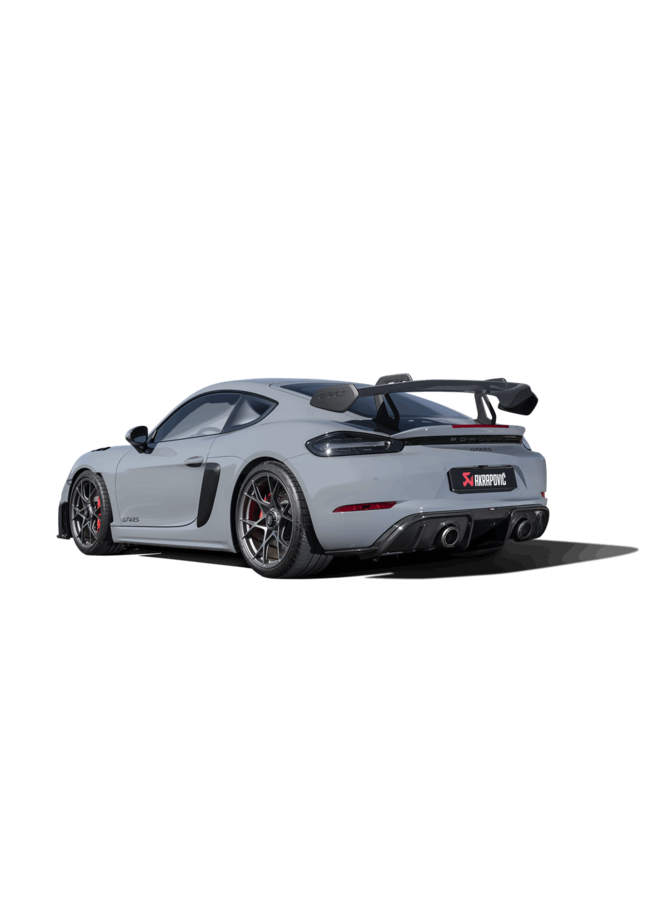 Diffusore Akrapovic in carbonio per Porsche 718 GT4RS