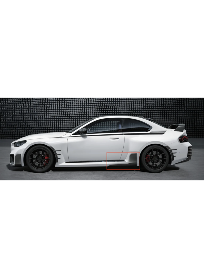 Extensiones de faldones laterales BMW G87 M2 Carbon Performance