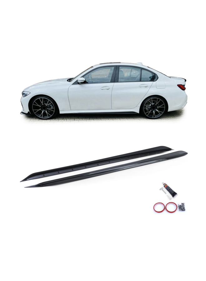 BMW G20 G21 3 Serie glans zwarte performance  side skirts