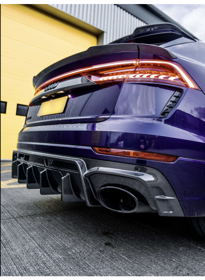 Audi RSQ8 Carbon diffuser + tow bar