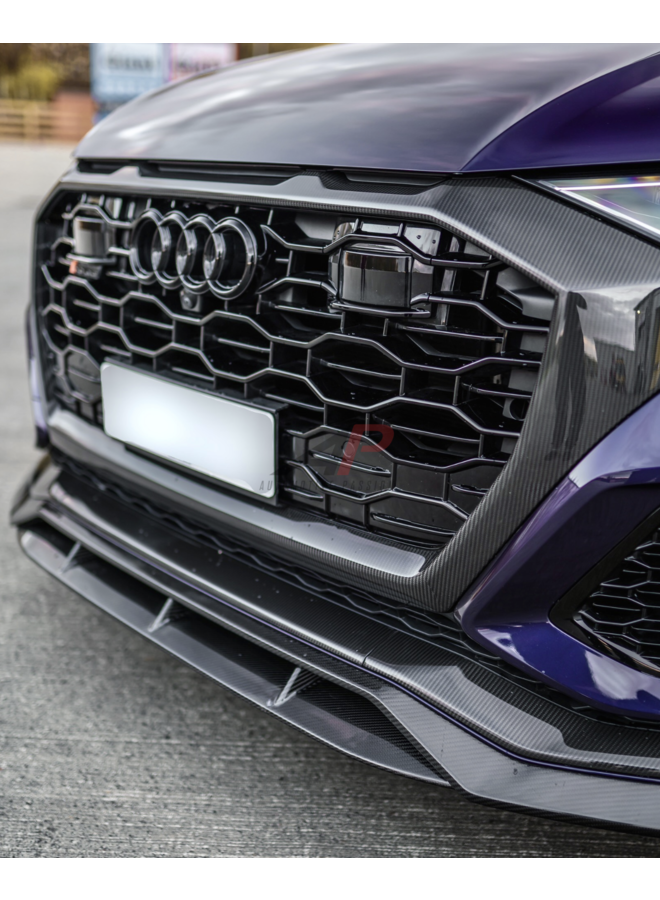 Divisor de lábio dianteiro Audi RSQ8 Carbon