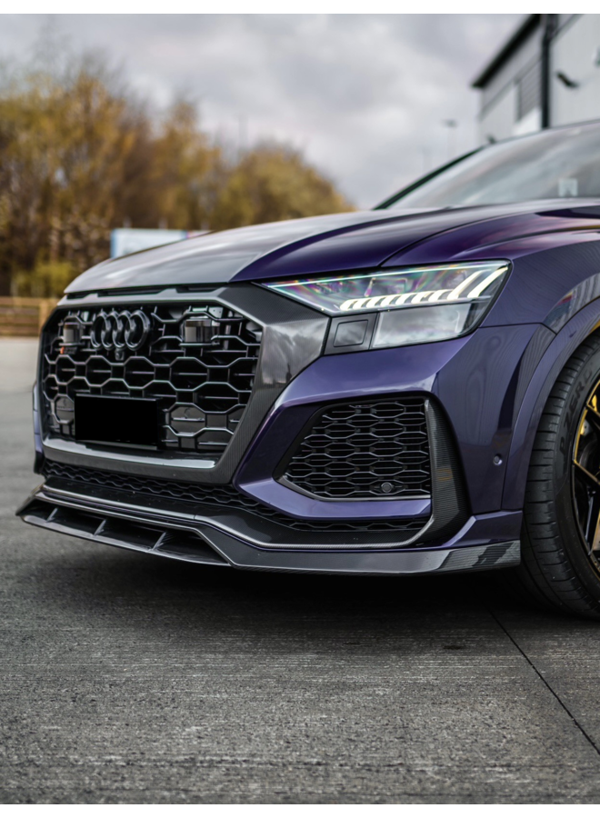 Divisor de lábio dianteiro Audi RSQ8 Carbon