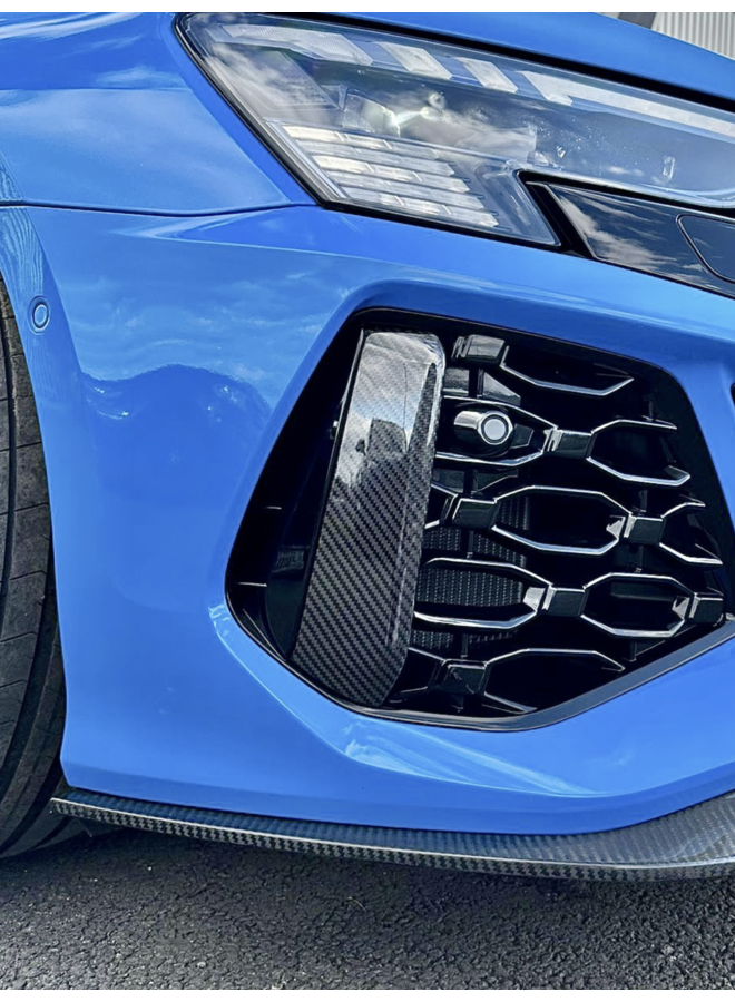 Audi RS3 8Y Carbon-Frontstoßstangen-Lufteinlasseinsatz