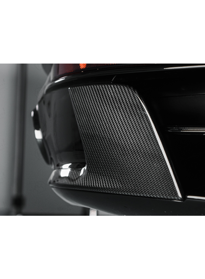 Tampa do difusor do pára-choque traseiro em carbono Porsche 911 992