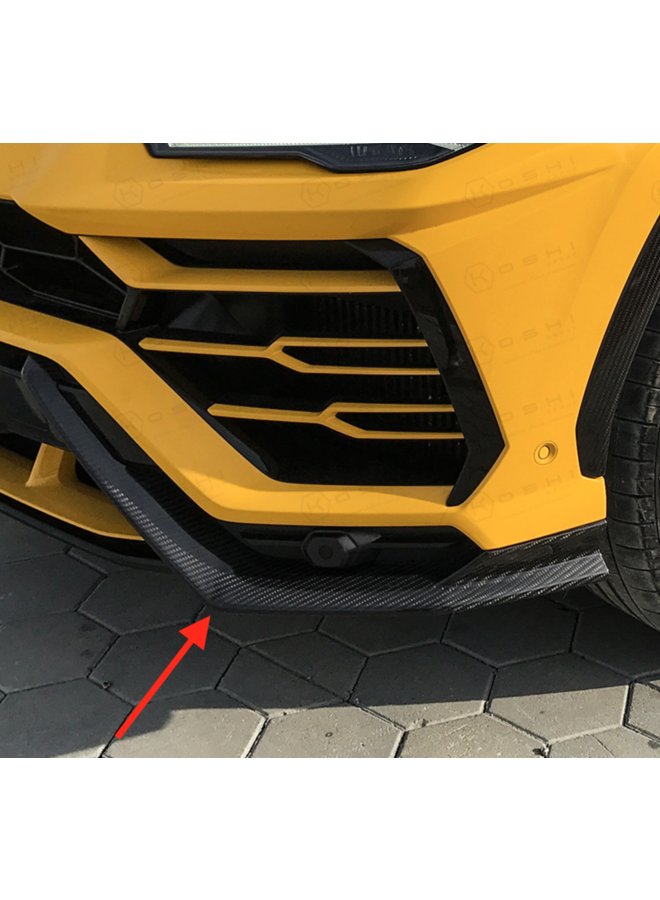 Lamborghini Urus carbon front bumper splitter